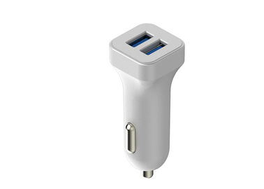 কেনা হোয়াইট 12VDC - 24VDC গাড়ী USB Charger ডুয়েল পোর্ট 5V 2.4A দ্রুত চার্জিং জন্য online manufacture