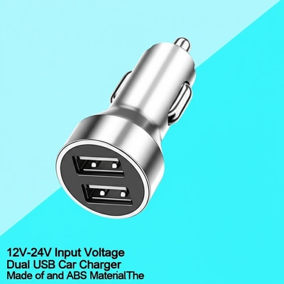 কেনা 12V-24V ডুয়াল ইউএসবি কার চার্জার, EU AU UK US এর জন্য 2.4A 3.0A আউটপুট সহ online manufacture
