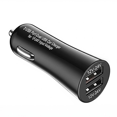 কেনা 12V-24V যানবাহনের জন্য ডুয়াল ইউএসবি কার চার্জার 2.4A 3.0A online manufacture