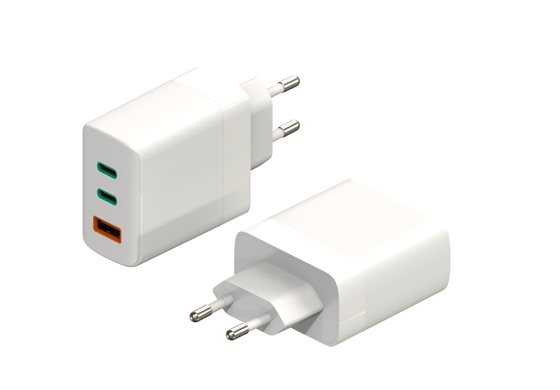 ভালো দাম কাস্টম 5V2.4A / 5V3.0A দ্রুত মোবাইল চার্জার ইইউ কেসি মার্কিন প্লাগ সাদা সঙ্গে অনলাইন