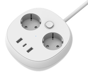 PD 32W And 45W Smart Power Strip With Multiple USB Ports , AC Socket 250V16A 4000W